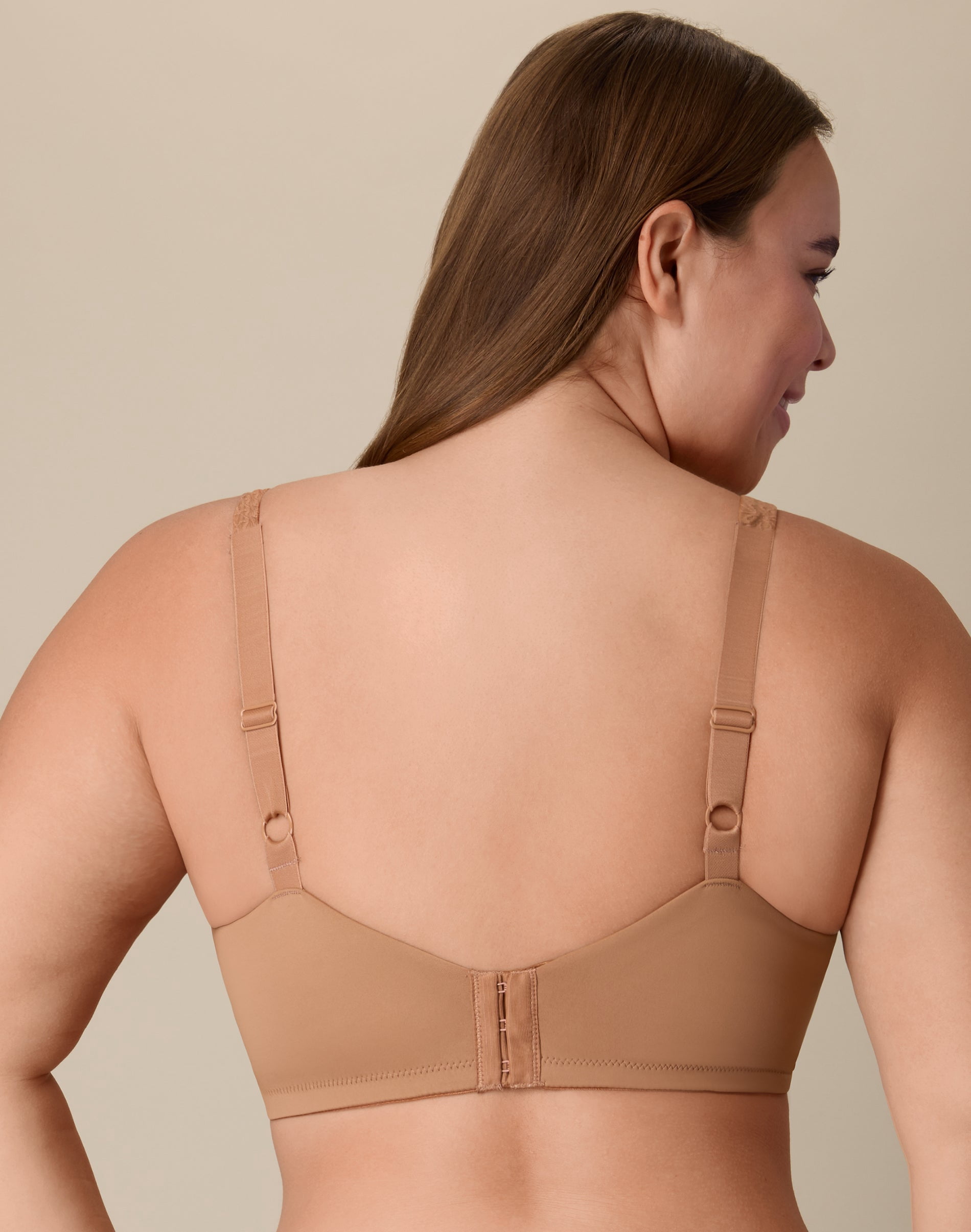 Playtex Full-Coverage Wireless T-Shirt Bra, Moisture-Wicking  Dark Iced Brown 36D Women's