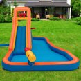 thumbnail image 4 of Gymax Inflatable Splash Water Bouncer Slide Bounce House w/ Ball Hoop & 735W Blower, 4 of 10