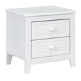thumbnail image 5 of GZXS Classic Wooden Nightstand wiith 2 Drawers, Easy to Assemble, White, 5 of 7