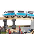 thumbnail image 2 of Hape Ensemble de Table de Train de Ville Ferroviaire 70 Pcs avec Locomotive à Batterie, 2 of 12