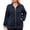 0081Navy Blue, variant on NAYTOAO Women's Plus Size Fall Bomber Jacket, Lightweight Casual Zip-Up Outerwear with Pockets