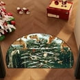 thumbnail image 6 of Grrvtrz Christmas Carpet Entrance Door Semicircle Mat Household Absorbent Nonslip Foot Mat Dirt Proof Mat Bathroom Nonslip Mat,Holiday Products,Christmas Gifts, 6 of 6