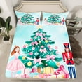 thumbnail image 2 of Manfei Cartoon Ballet Princess Full Size Sheets for Kid, Nutcracker Royal Guarder Bed Sheets, Christmas Tree Sheet Sets, Breathable Home Decor, 4pcs, 2 of 7