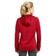 thumbnail image 2 of Sport-Tek Ladies Tech Fleece Full Zip Hooded Jacket-XL (True Red), 2 of 5
