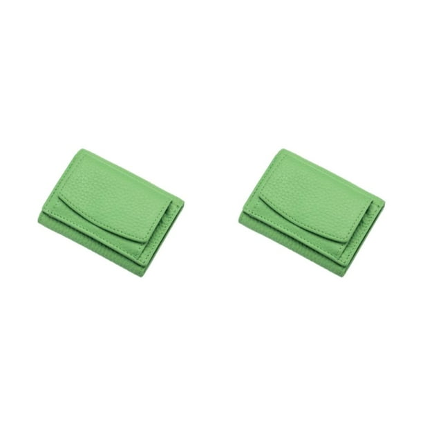 Sonducket Carteras de moda para colores: para mujer, cartera, monedero, mini cartera de comercio exterior. Aguacate verde verde aguacate 2piezas