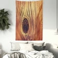 thumbnail image 3 of Rustic Tapestry, Life Tree Concept with Divided Core Macro Circles Habitat Natural Wonder Growth Photo, Wall Hanging for Bedroom Living Room Dorm Decor, 40W X 60L Inches, Brown, by Ambesonne, 3 of 5