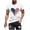 A White, variant on Men's Big And Tall Shirts Summer Cotton Tee Mens Dress Shirt Men Casual Fashion Printing Round Neck Pullover Fitness Sports Shorts Sleeves T Shirt Blouse Black Xxxxl