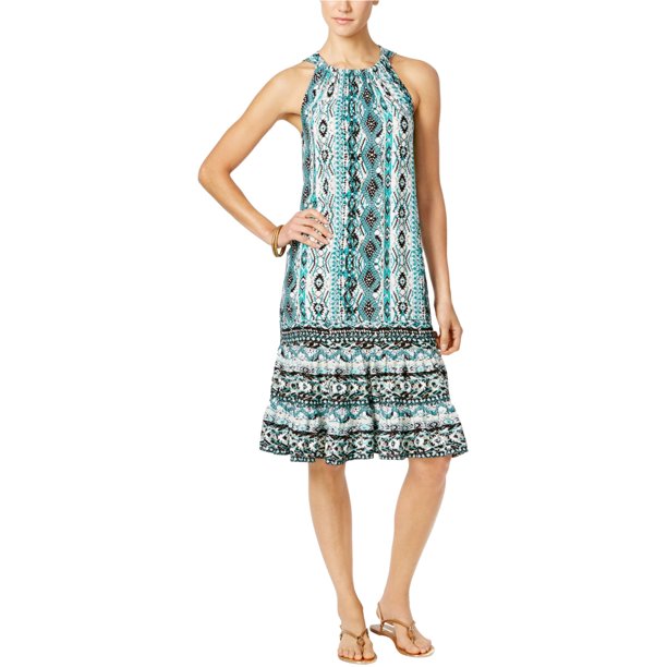 Vestido Midi con gradas My Collection para mujer verde PL