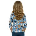 thumbnail image 5 of Abcomgle Girls Top 10-12 Crewneck Dog Graphic Toddler Girls T-Shirts Summer 3/4 Sleeve Girls Shirts Cute Cotton Tops, 5 of 5
