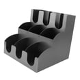 thumbnail image 3 of Distributeur de Tasses à Café et Couvercle Organisateur de Tasses et Couvercles Distributeur de Tasses à Café Vertical à 9 Compartiments en Acier Inoxydable et Support de Couvercle pour Comptoir de Stat, 3 of 14