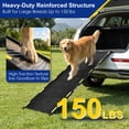 thumbnail image 2 of Foldable Dog Ramp for Large Dogs, Support 150LBS, 67''L x 16''W Portable Pet Ramp for SUV, Truck and Minivan, Non-Slip Traction Surface with Reflective Safety Strips, 2 of 8