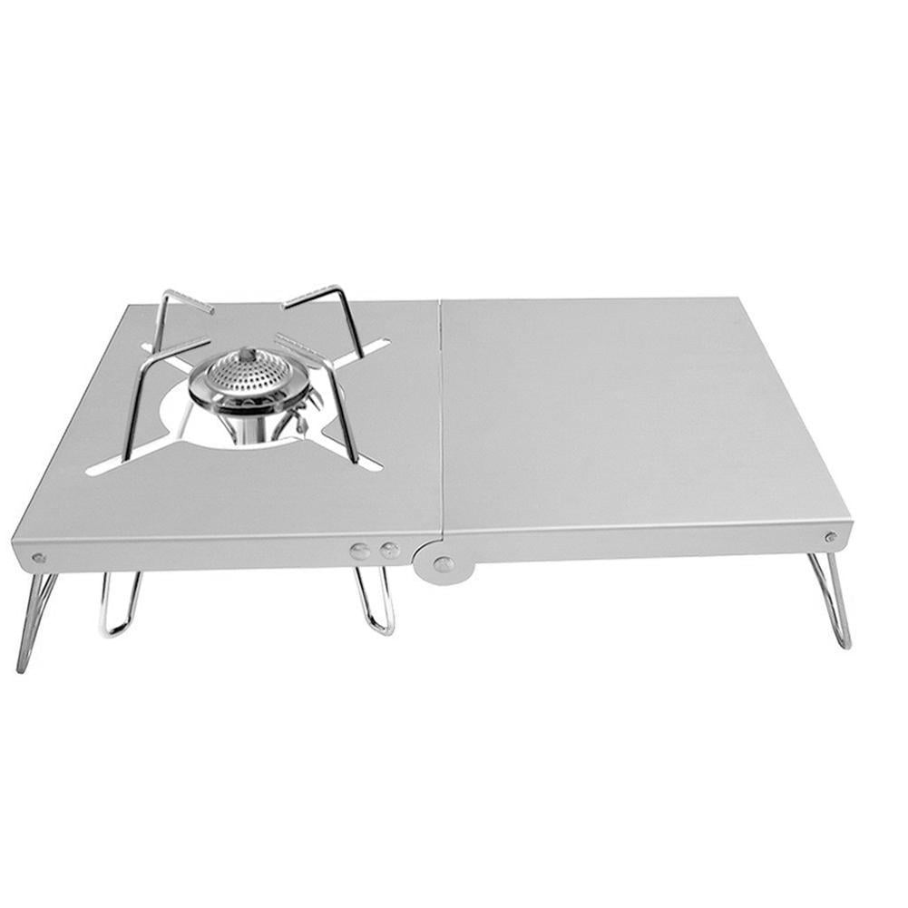 Folding Gas Stove Table Stand Mini Windproof Heat Camping Picnic Hiking 1 x Z5T9