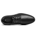thumbnail image 3 of Rexoro Men Dress Oxford Shoes Perforated Breathable PU Lace Up Derby Shoes For Business Casual Office Work Daily,Black,9, 3 of 6