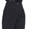 thumbnail image 4 of Pantalón Mujer 3/4 Pinzas Moda Casual Formal Cintura Alta Negro Cómodo Básico Corte Recto 330741 negro M INCÃGNITA 330741, 4 of 5