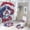 style-571, variant on Personalized Pet's Photo + Name 4Pcs Shower Curtain Set with Rugs with Non-Slip Rugs Toilet Lid Cover And Bath Mat Santa Hat Dog Waterproof Personality Pattern Bath Curtain for Bathroom Decor
