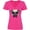 Hot Pink, variant on Inktastic Pug Dog July 4th Patriotic Sunglasses Women's V-Neck T-Shirt