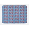 thumbnail image 1 of Cartoon Bath Mat, Style Otters with Ornamental Seaweed and Corals in Blue Water, Plush Bathroom Decor Mat with Non Slip Backing, 29.5" X 17.5", Multicolor, by Ambesonne, 1 of 2