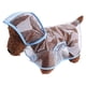 thumbnail image 1 of Greeniant Chubasquero impermeable para mascotas para cachorros, chaqueta de ropa transparente de secado rápido con hebillas de doble Ropa para mascotas marco azul L, 1 of 6