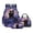 Blue and Purple - Starry Sky Cat, variant on Backpack for Girls, Highland Cattle Butterfly Printed Lightweight Bookbag with Lunch Box Set, Large 17 Inch Kids School Bag 3pcs Set with Pencil Case, Kids Teens Back to School Gifts