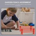 thumbnail image 4 of 100 Pcs Nativity Crafts Mini Plastic Fence Small Picket Fence Mini Tree Fence, 4 of 4
