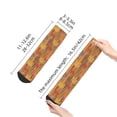 thumbnail image 4 of Pofeuu Autumn Maple Leaf Stripes Print 30cm Socks, Adult Running Hiking Socks for Youth and Adult, 4 of 7