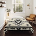 thumbnail image 4 of Brown Aztecs Large Tapestry for Bedroom Wall Hanging Tapestry,Southwestern Stripe Native American Boho Ceiling Backdrop Tapestries Poster Blanket Wall Decor for Teens Room Living Room Dorm 100" x 59", 4 of 8