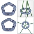thumbnail image 1 of 2 piezas soporte para caña de bambú soporte para caña soporte para planta soporte para escalada conector de caña, 10 x segmentos Macarena Disco fijo de bambú, 1 of 7