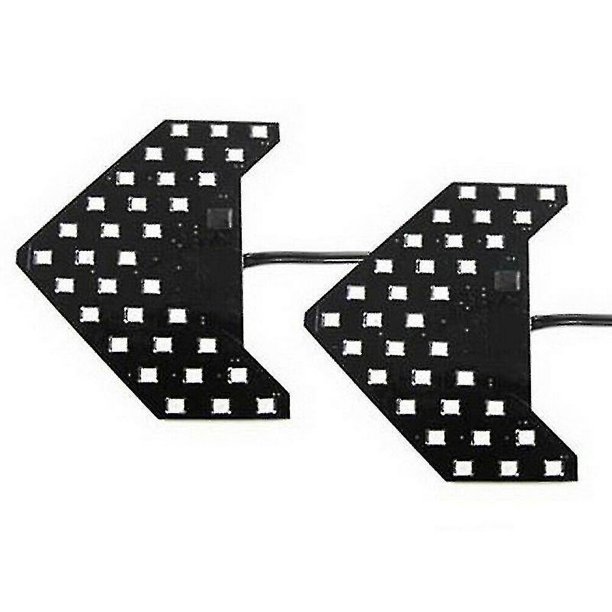 2 flechas LED secuenciales de 33 smd, color amarillo ámbar, compatibles con luces de señal de giro