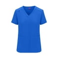 thumbnail image 4 of Women's Essential Scrub Set Cool Stretch Jogger Scrub Top and Pant (XX-Large, True Royal Blue), 4 of 6