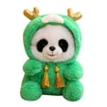 thumbnail image 2 of Chinese New Year Plush Toy - Transforming Zodiac Animal Doll with Hat, 10.6 Inch Soft Cotton Stuffed Animal for Spring Festival Decoration & Gift Green, 2 of 7