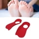 thumbnail image 3 of 1 par de plantillas ortopédicas para talón plano con soporte de arco y orificio para corregir piernas tipo O X, color rojo, talla S para niños (28-34), 3 of 10