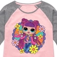 thumbnail image 3 of LOL OMG! Fashion Dolls - Skater Chick w/ Flowers - Toddler & Youth Girls Raglan Graphic T-Shirt, 3 of 5