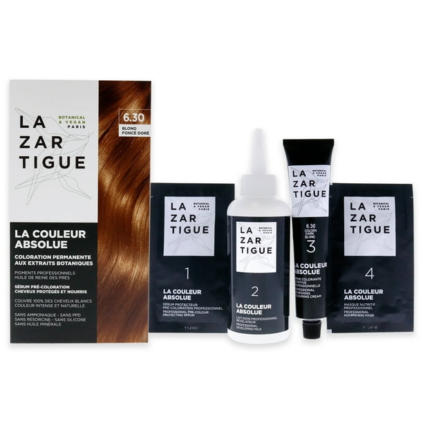 Color de pelo Lazartigue La Couleur Absolue Coloración Permanente Rubio Oscuro Dorado 1 Application