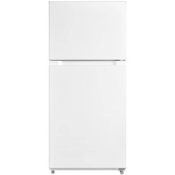 Avanti Top Freezer Double Door Refrigerator, White