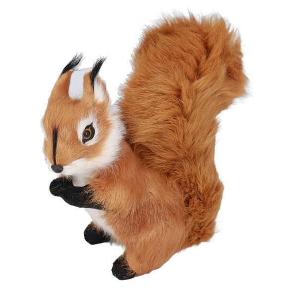 Plush Squirrel Toy, Garden Ornament Gifts Simulation Squirrel Cute Lifelike  For Home