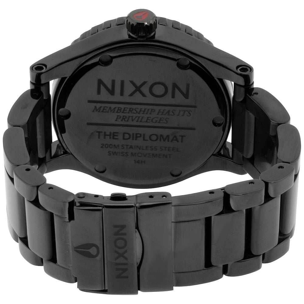 Nixon A2771883 Men's Diplomat SS Black Dial Black IP Steel Nixon A2771883 Men's Diplomat SS Black Dial Black IP Steel