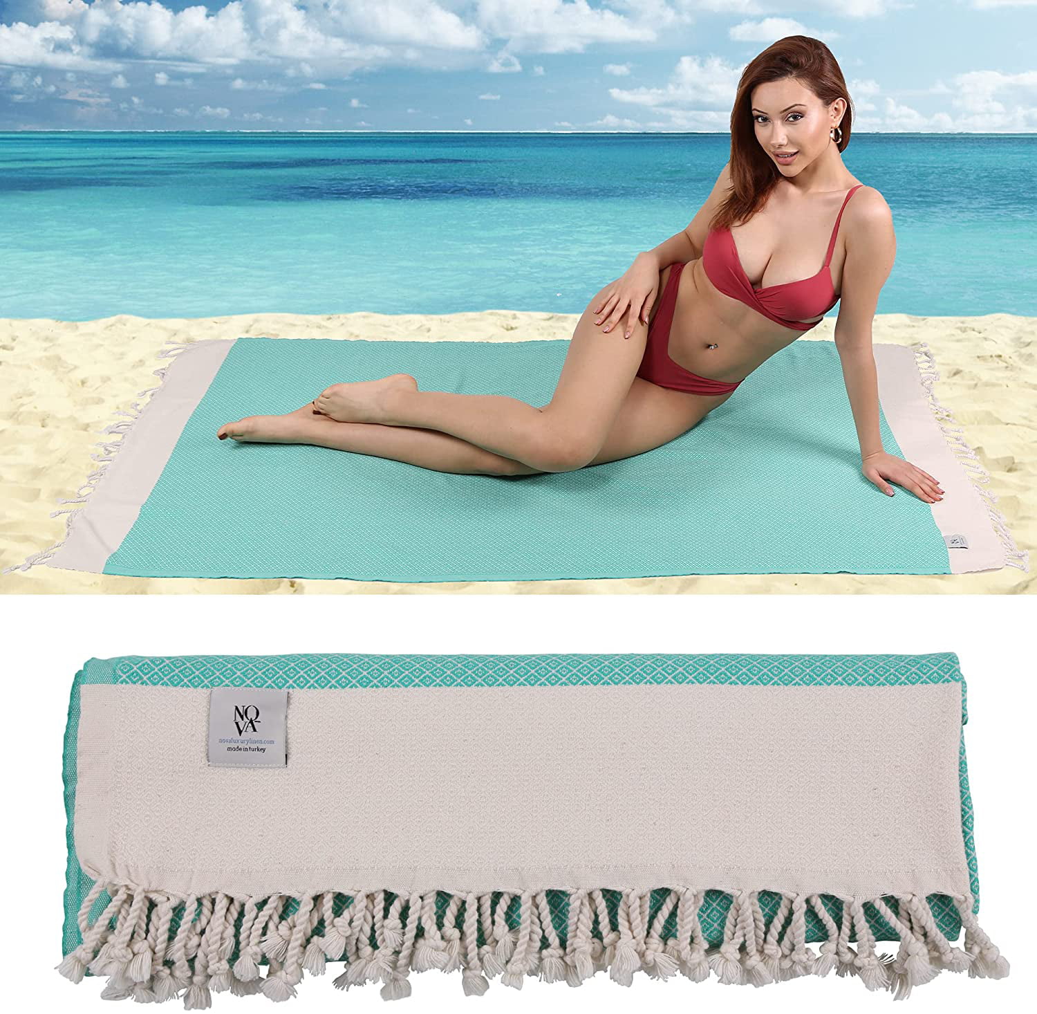 Turkish Luxury Towel - Bath and Beach Peshtemal - Oversized (73X37), Quick  Drying, 100% Cotton, Soft…See more Turkish Luxury Towel - Bath and Beach