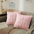 thumbnail image 6 of Pink Bow Throw Pillow Covers - 18 Inch Aesthetic Decorative Pillow Covers, Soft Plush Fluffy Bowknot Couch Pillows for Bedroom Living Room Sofa Decor, 6 of 7