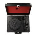 thumbnail image 4 of Arkrocket Curiosity Suitcase Bluetooth Turntable Vintage 3-Speed Record Player with Built-in Speakers Upgraded Turntable Audio Sound (Black/Red), 4 of 6