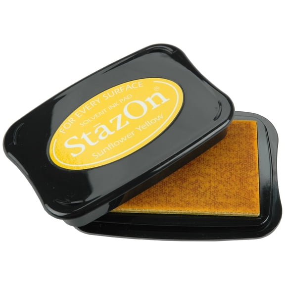 StazOn Solvent Ink Pad-Sunflower Yellow