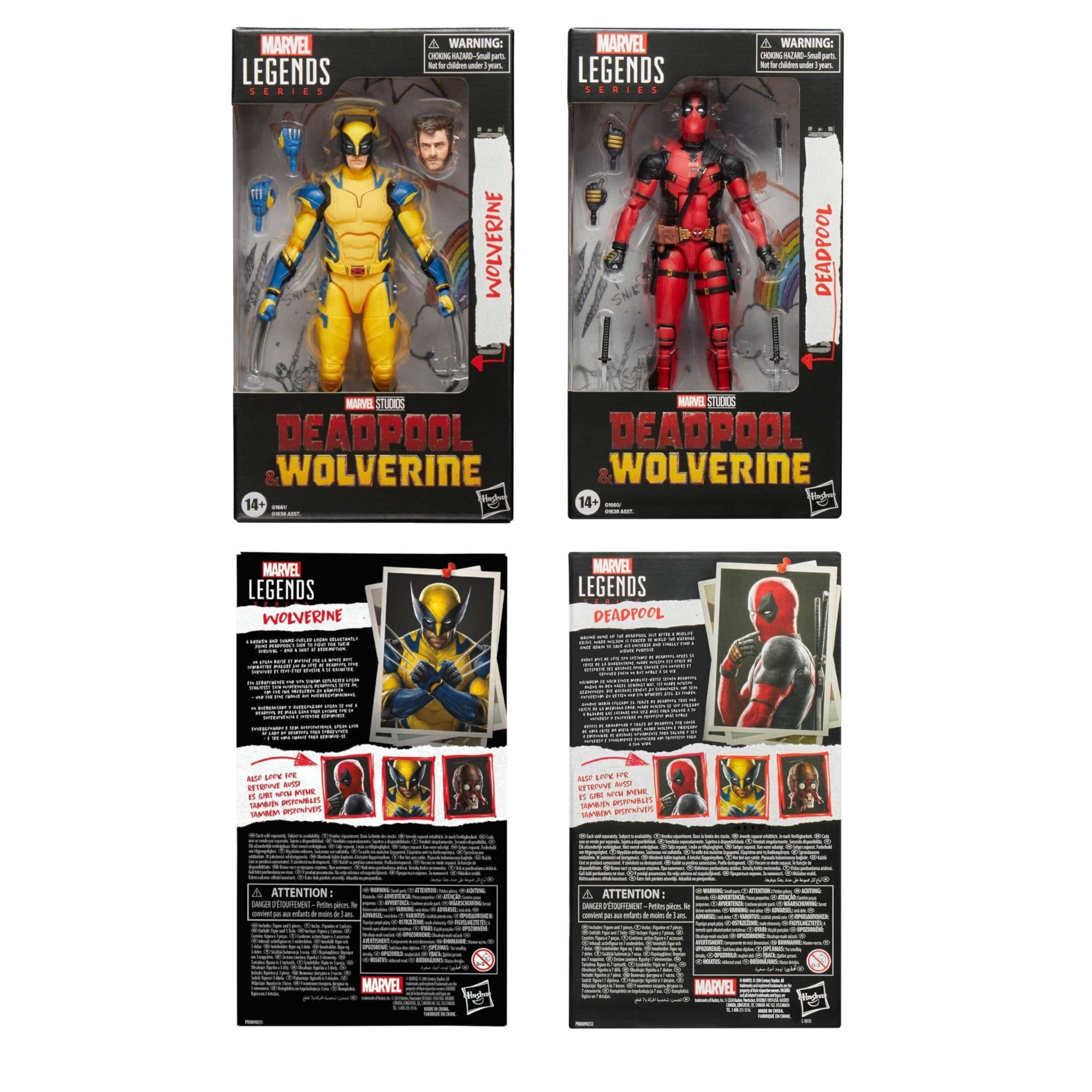 Marvel Legends Series: Deadpool & Wolverine Movie - Deadpool and Wolverine Action Figures Bundle