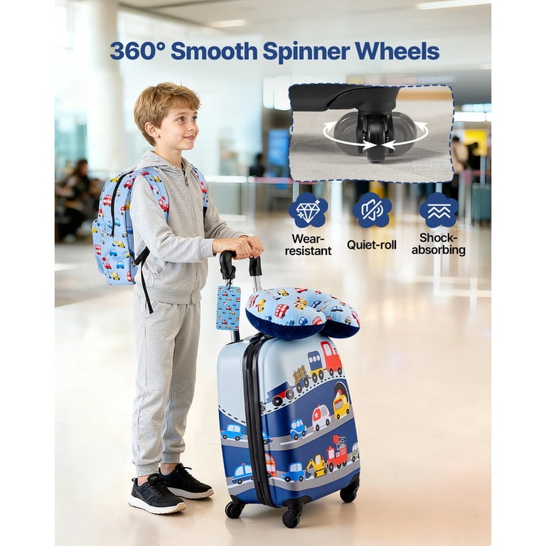 KFFKFF 5-Piece Kids Luggage Set, Airline Carry-On photo 4