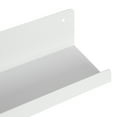 thumbnail image 4 of Kate and Laurel Mezzo Modern Metal Photo Display Ledge, 36, White, Decorative Contemporary Floating Narrow Photo Shelf Rail for Gallery Display and Storage, 4 of 7