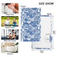thumbnail image 6 of Yayeee 100% Cotton Hand Towels for Bathroom 16" x 28" Soft Absorbent Kitchen Towel, Blue Garden Pattern, 6 of 7