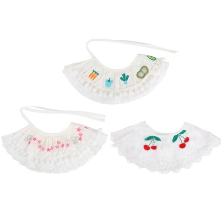 

Hemoton 3pcs Baby Eating Drool Towel Lovely Baby Saliva Bibs Meal Bibs Baby Supply