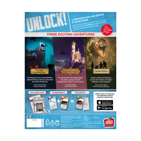 UNLOCK! Enchanted Adventures Family Cooperative Card Game for Ages 10+, from Asmodee
