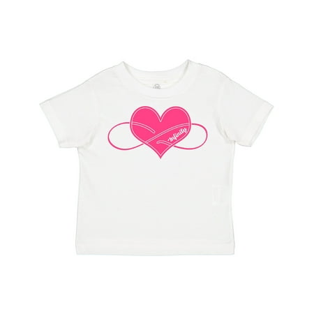 

Inktastic Heart Infinity Loop Pink Gift Toddler Boy or Toddler Girl T-Shirt