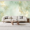 thumbnail image 2 of Peel and Stick Wallpaper Wall Murals Sage Green Abstract Green Minimalist Modern Beige 69"H x 96"W Removable Wall Paper Self-Adhesive Wall Decor for Bedroom Living Room Nursery, 2 of 7