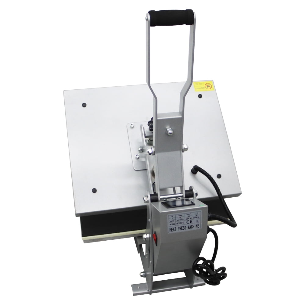 INTBUYING 16x20in Flat Heat Press Machine Magnetic Semi-Auto Heat Sublimation Transfer for Cloth Printing