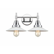 447-2W-PC-G1 Innovations Lighting Halophane - 2 Light Bath Vanity-7.25 Inches Tall and 18 Inches Wide-Polished Chrome Finish-Matte White Halophane